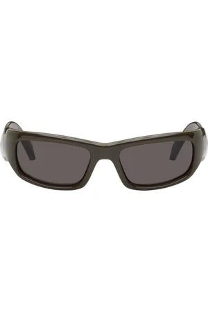 Balenciaga Brown Hamptons Rectangle Sunglasses
