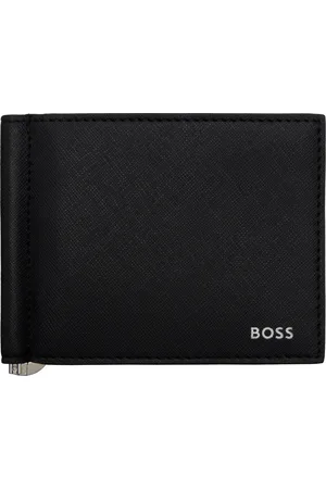 HUGO BOSS Black Small Clip Bifold Wallet