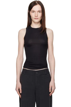 AYA MUSE Ribbed High Neck Tank Top