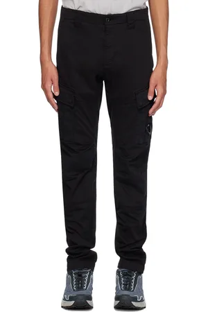 C.P. Company Black Ergonomic Lens Cargo Pants