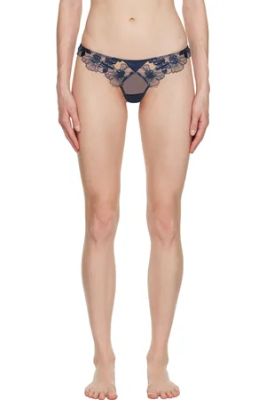 FLEUR DU MAL Blue Violet Thong