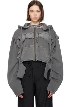 OTTOLINGER Gray Distressed Sweat Hoodie