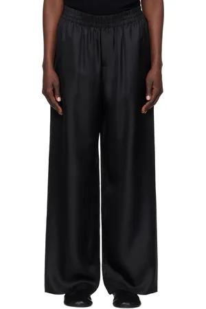Lisa Yang Black Wide-Leg Lounge Pants