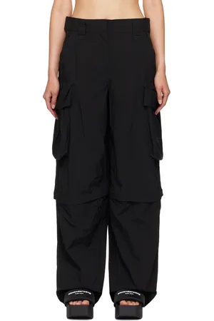 Alexander Wang Black Oversize Pockets Cargo Pants