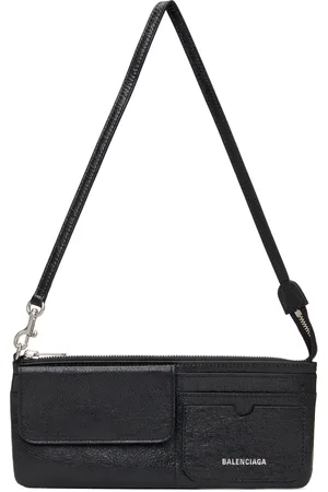 Balenciaga Black Superbusy Shoulder Pouch Bag