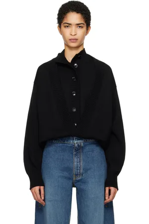 Alaïa Black Folded Cardigan
