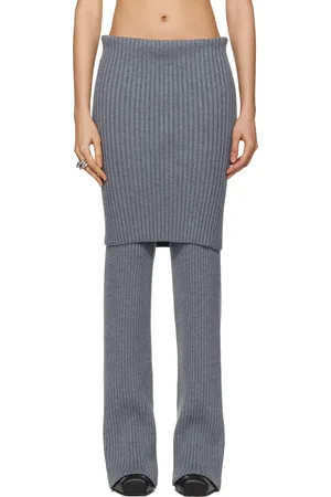 ALAINPAUL Gray Warm-Up Rib Lounge Pants