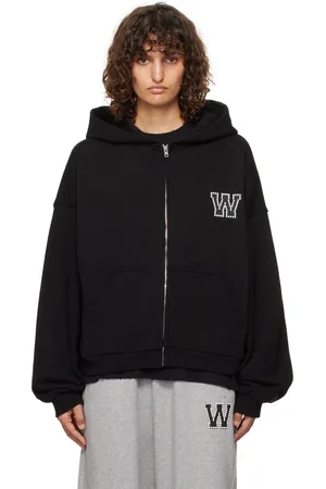 We11 Done Pearl Logo Zip-up Hoodie