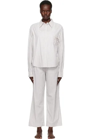 Deiji Studios White Pocket Pyjama Set