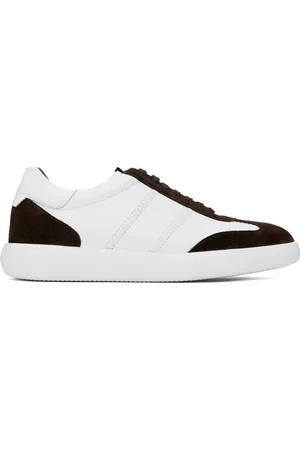 BRIONI Brown & White Olympia Sneakers