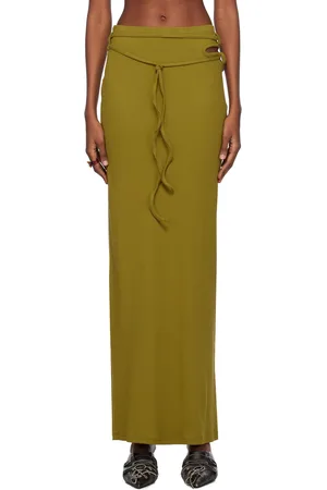 OTTOLINGER Khaki Rib Maxi Skirt