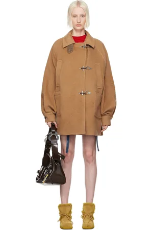 Andersson Bell Tan Oversized Peacoat