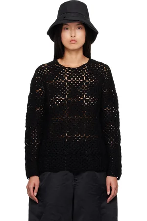 Comme des Garçons Black Crocheted Sweater