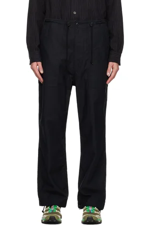 Pins & Needles Black String Fatigue Trousers