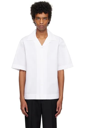 Rohe White Oversized Camp Collar Short Sleeve Shirt