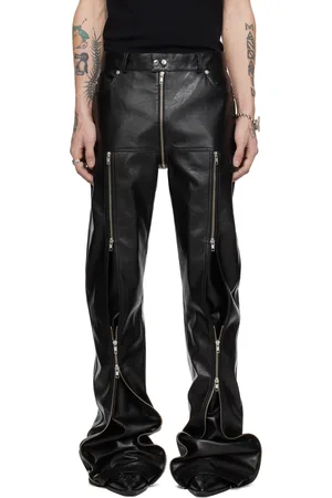 LU’U DAN Zipped Riot 5-Pocket Faux-Leather Pants
