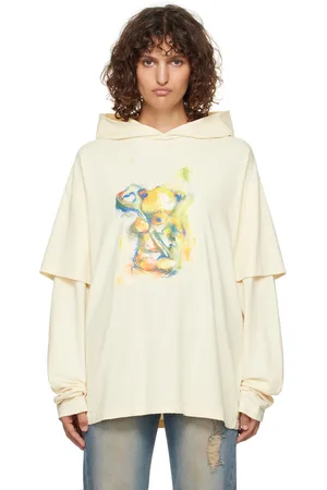 We11 Done Teddy Bear Layered Hoodie