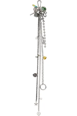 Marland Backus Silver & Gunmetal Chain Keychain