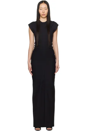 Alexander Wang Black Draped Maxi Dress
