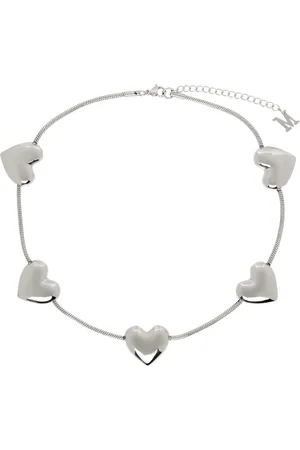 Marland Backus Silver Heart Strings Necklace