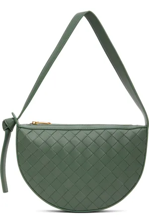 Bottega Veneta Green Mini Sunrise Bag