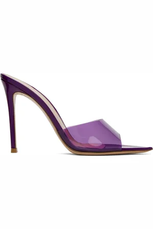 Gianvito Rossi Purple Elle 105 Mules