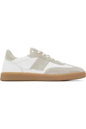 Collegium Gray & White Pillar Court II Sneakers