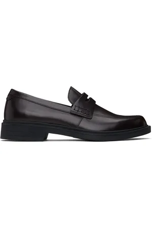 HUGO BOSS Brown Leather Penny Loafers