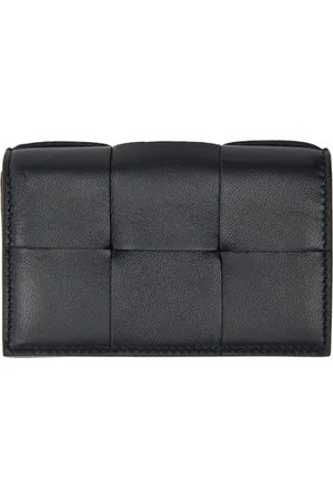 Bottega Veneta Navy Business Card Case
