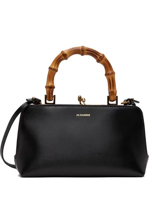 Jil Sander Black Goji Bamboo Mini Top Handle Bag