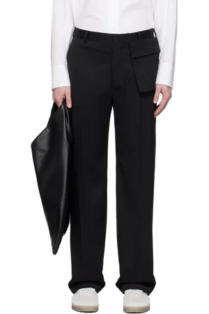 Maison Margiela Black Straight-Leg Trousers
