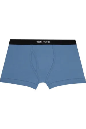 Tom Ford Blue Cotton Boxer Briefs