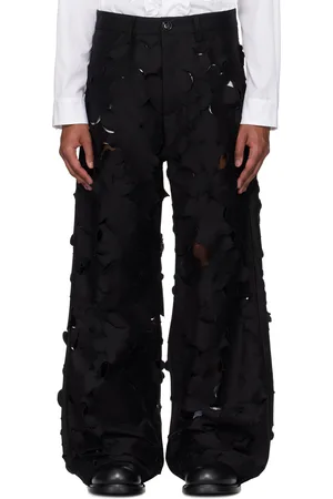 Marni Black Cut-Out Cotton Cargo Pants