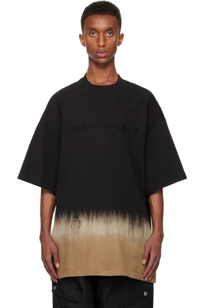 Feng Chen Wang Black & Khaki Tie-Dye T-shirt