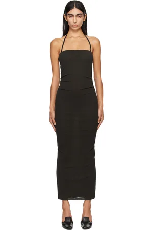 Nanushka Black Eliz Midi Dress