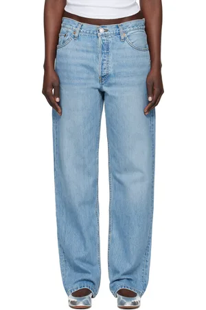 RE/DONE Blue Loose Long Jeans