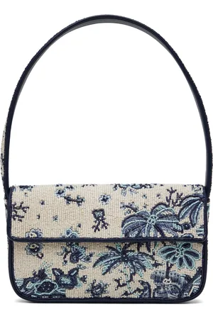 Staud White & Blue Tommy Bag