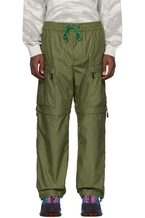 Moncler Khaki Zip Panel Cargo Pants
