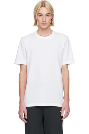 HUGO BOSS White Jacquard T-shirt