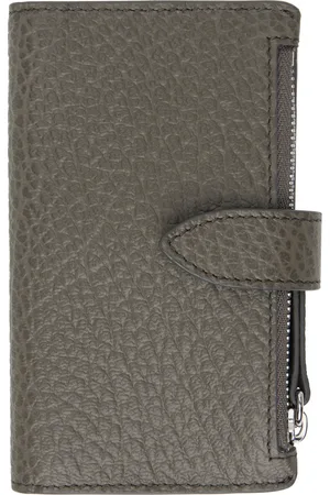 Maison Margiela Gray Four Stitches Zip Wallet