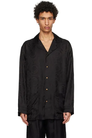 VERSACE Black Barocco Pyjama Shirt