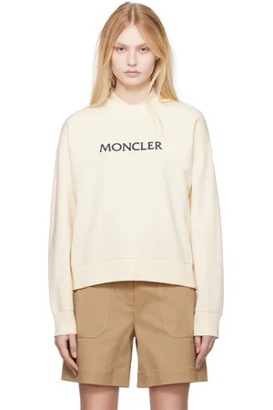 Moncler Off-White Embroidered Logo Sweatshirt