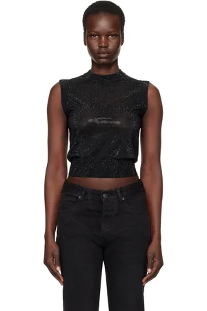 Alexander Wang Mock Neck Hotfix Tank Top