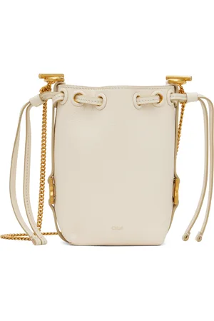 Chloé Off-White Micro Marcie Bucket Bag