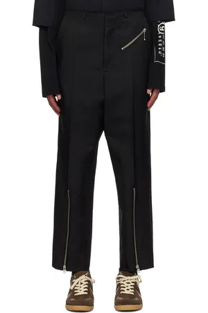 Maison Margiela Black Straight-Leg Trousers