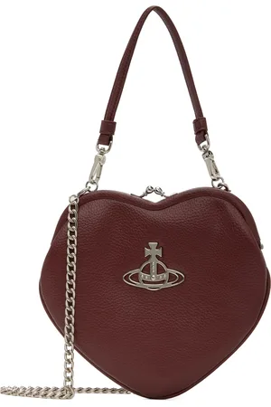 Vivienne Westwood Burgundy Belle Heart Frame Bag