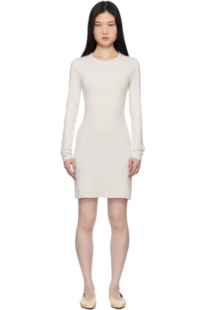 Gil Rodriguez Off-White Long Sleeve Bellevue Minidress