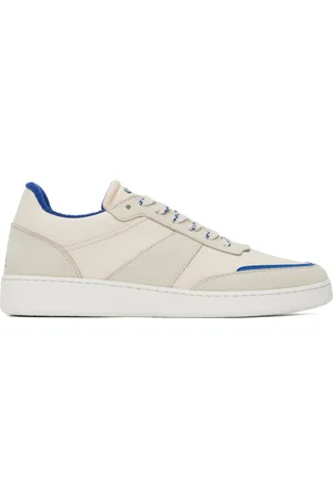 A.P.C. Off-White & Blue Plain Sneakers