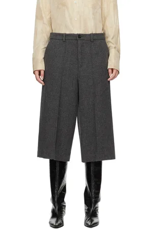 UMBER POSTPAST Gray Wool Bermuda Shorts
