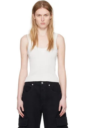 Alexander Wang Gray Embossed Tank Top